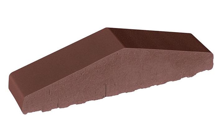 Фото Клинкерный заборный элемент полнотелый King Klinker 03 Natural brown, 310/250*65*78 мм