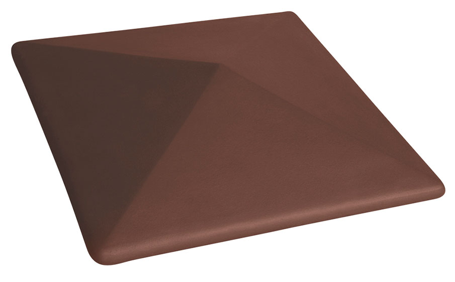 Фото Клинкерный заборный оголовок King Klinker 03 Natural brown, 445*585*106 мм