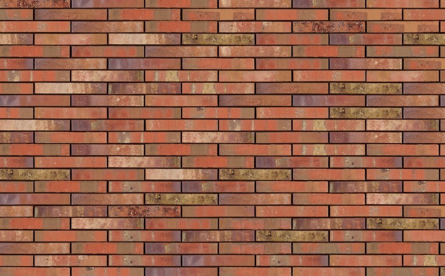 Фото Кирпич облицовочный Terca Archipolis Volt Rood, 240*65*40 мм