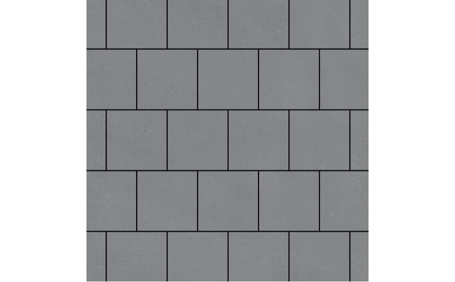 Фото Плитка тротуарная SteinRus Валенсия Б.3.К.8, гладкая, серый, 300*300*80 мм