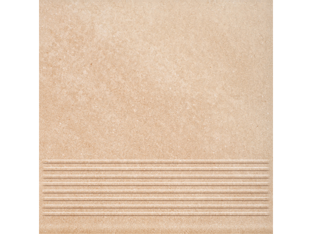 Фото Клинкерная ступень с насечками Paradyz Mattone Sabbia, Beige, 300*300*8,5 мм