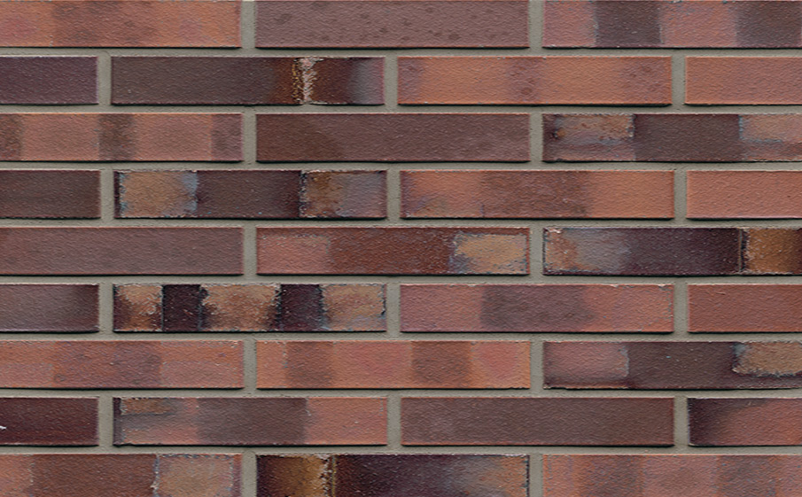 Фото Кирпич клинкерный Muhr 04S Rotbraun-bunt Spezial гладкий, 290*90*52 мм