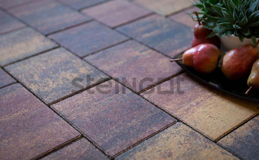 Фото Плитка тротуарная Steingot Колормикс, Новый город, Агатовый камень (Blend), комплект 3 шт, толщина 40 мм
