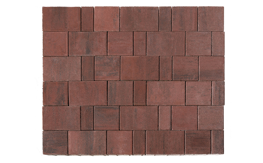 Фото Плитка тротуарная BRAER Старый город Ландхаус Color Mix Закат, толщина 60 мм