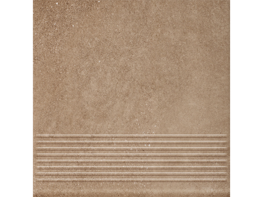 Фото Клинкерная ступень с насечками Paradyz Mattone Sabbia, Brown, 300*300*8,5 мм