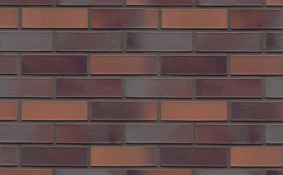 Фото Кирпич клинкерный Westerwaelder Klinker WK 812, Blaurot-bunt, 240*55*71 мм