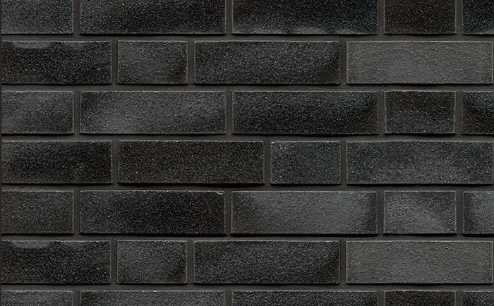 Фото Кирпич клинкерный Muhr 05E Brilliant Schwarz гладкий, 210*100*50 мм