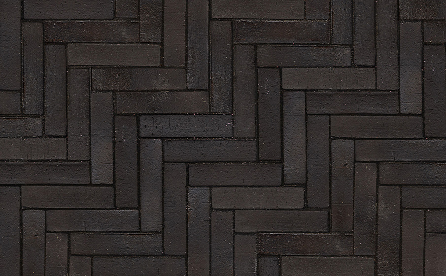 Фото Клинкерная брусчатка Westerwaelder Klinker PK815 Schwarz-bunt Edelglanz, 240*55*52 мм