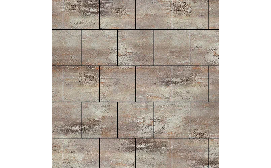 Фото Плитка тротуарная SteinRus Валенсия Б.3.К.8, гладкая, ColorMix Берилл, 300*300*80 мм