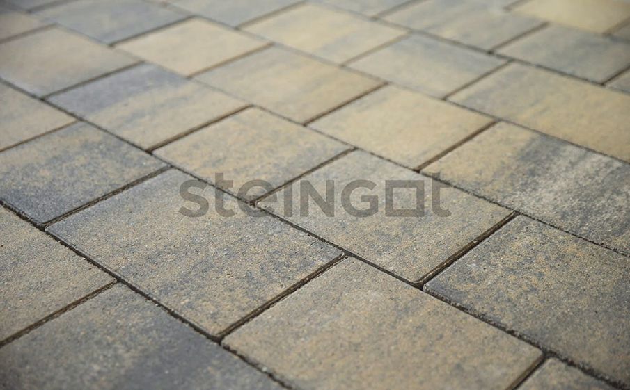Фото Плитка тротуарная Steingot Колормикс, Новый город, Золотистый камень (Stein Chrom), комплект 3 шт, толщина 60 мм