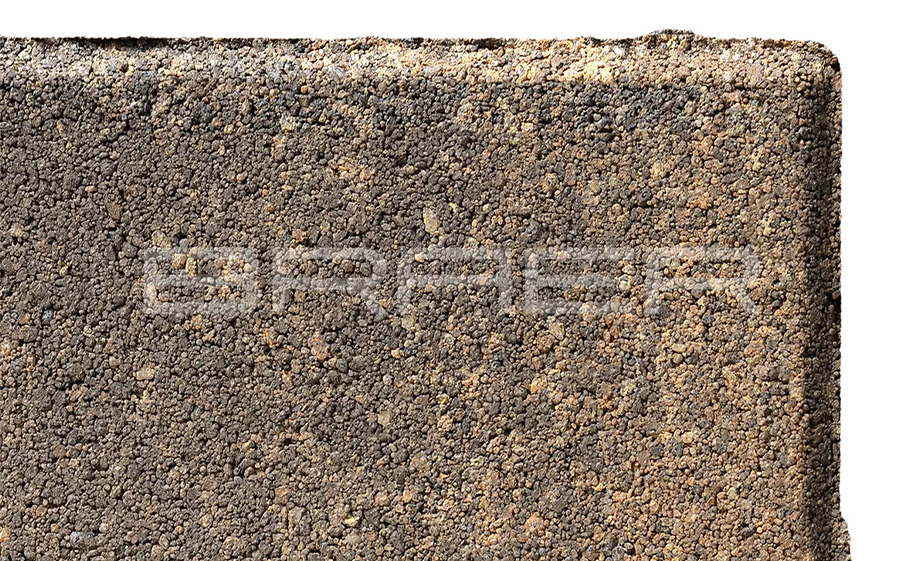 Фото Плитка тротуарная BRAER Прямоугольник Color Mix Каштан, 200*100*60 мм