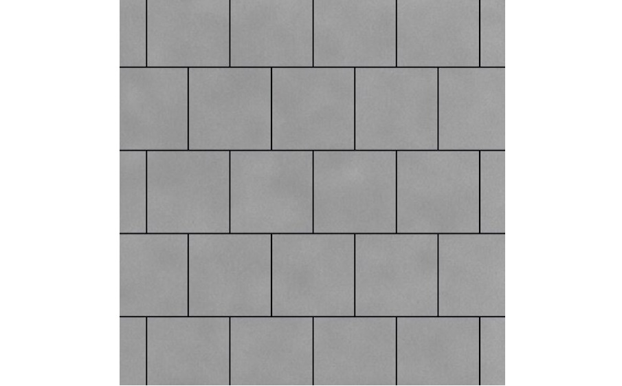Фото Плитка тротуарная SteinRus Виго В.3.К.8 гладкая, серый, 200*200*80 мм