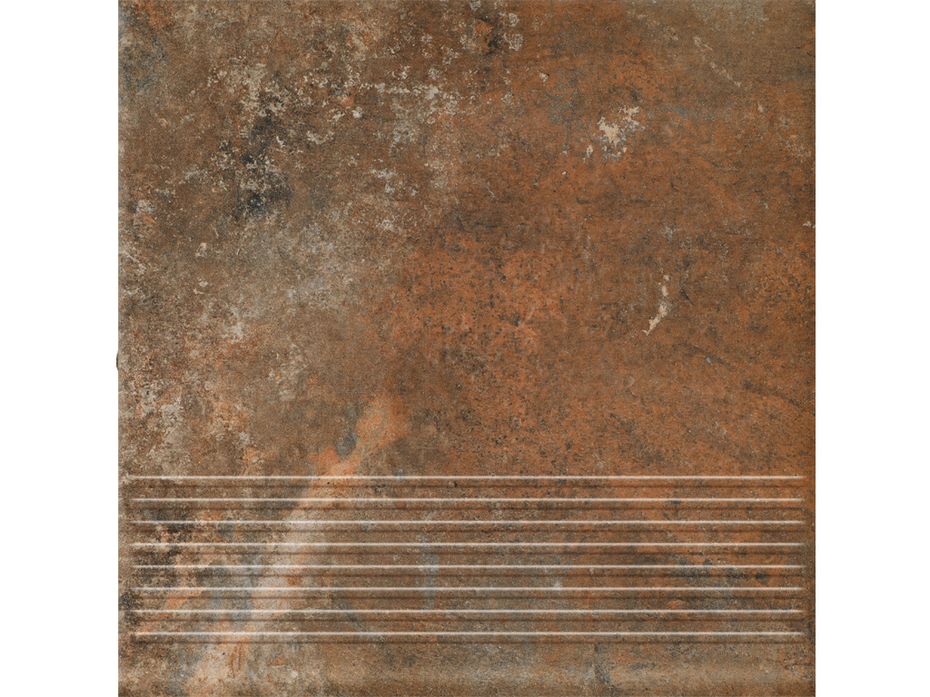 Фото Клинкерная ступень Paradyz Arteon Brown с насечками, 300*300*8,5 мм