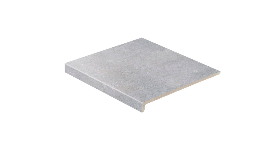 Фото Клинкерная ступень прямоугольная рядовая Loftstufe Stroeher Zoe 970 grey 294х340х35х11 мм