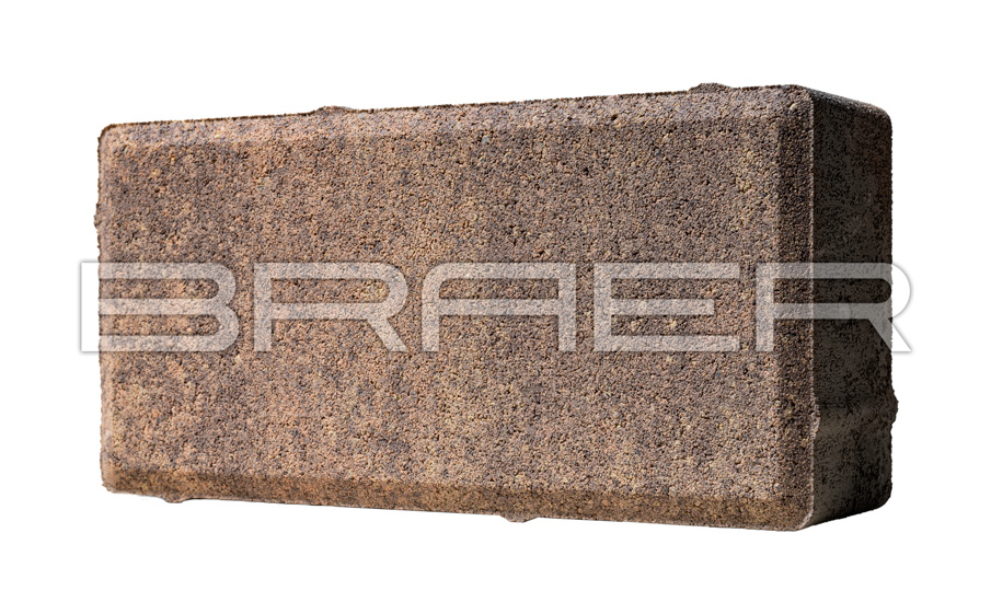 Фото Плитка тротуарная BRAER Прямоугольник Color Mix Прайд, 200*100*40 мм