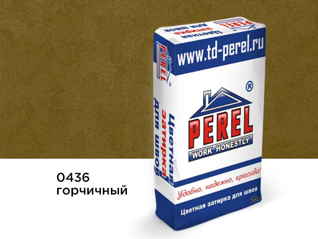 Фото Затирка для швов Perel RL 0436 горчичная, 25 кг