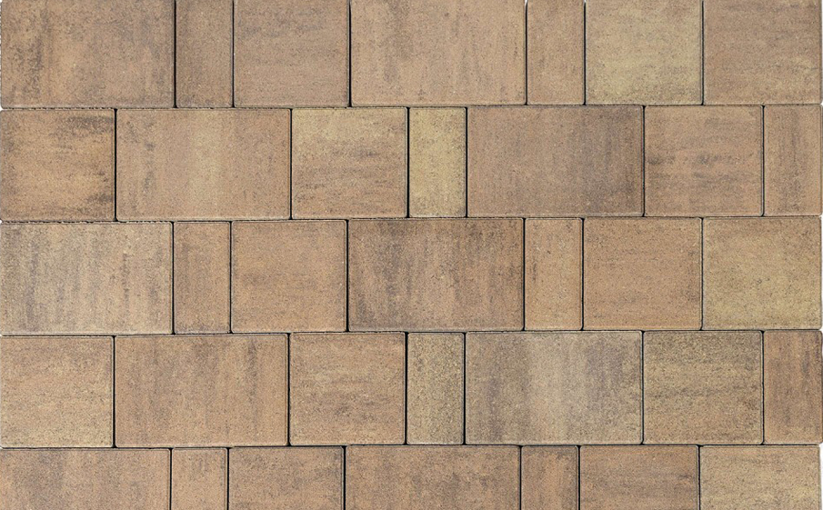 Фото Плитка тротуарная BRAER Старый город Ландхаус Color Mix Прайд, толщина 80 мм