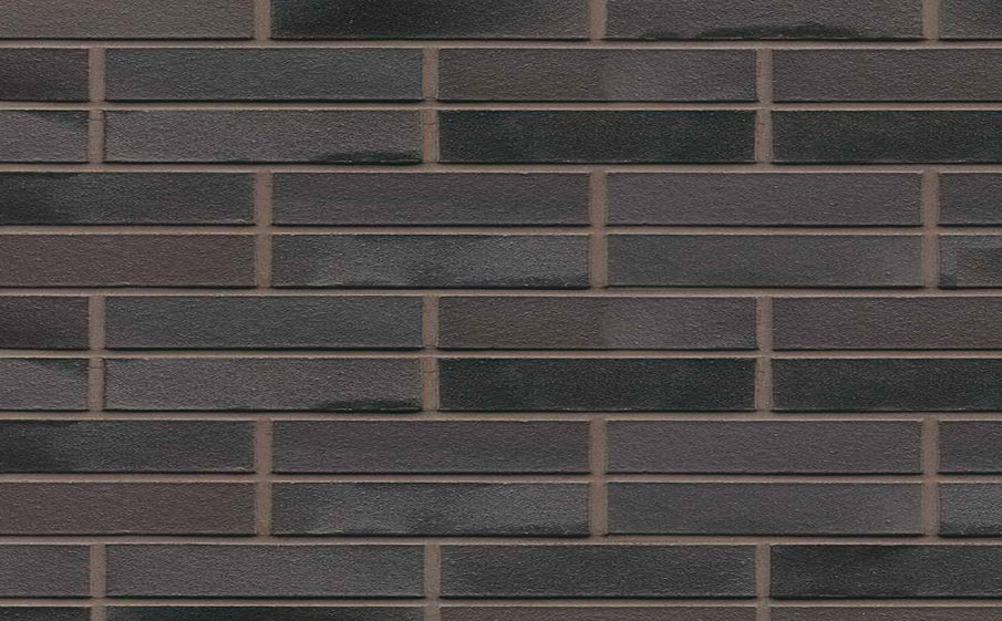 Фото Кирпич клинкерный Muhr 15 Schwarz-bunt Edelglanz гладкий, 240*90*40 мм