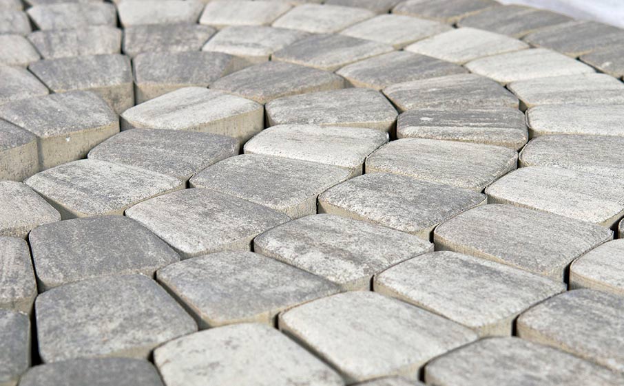 Фото Плитка тротуарная BRAER Классико круговая Color Mix Туман, 73*110*115*60 мм