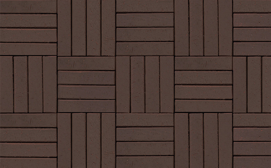 Фото Клинкерная брусчатка Westerwaelder Klinker WK105DB Design Dunkel Braun PK, 240*52*50 мм