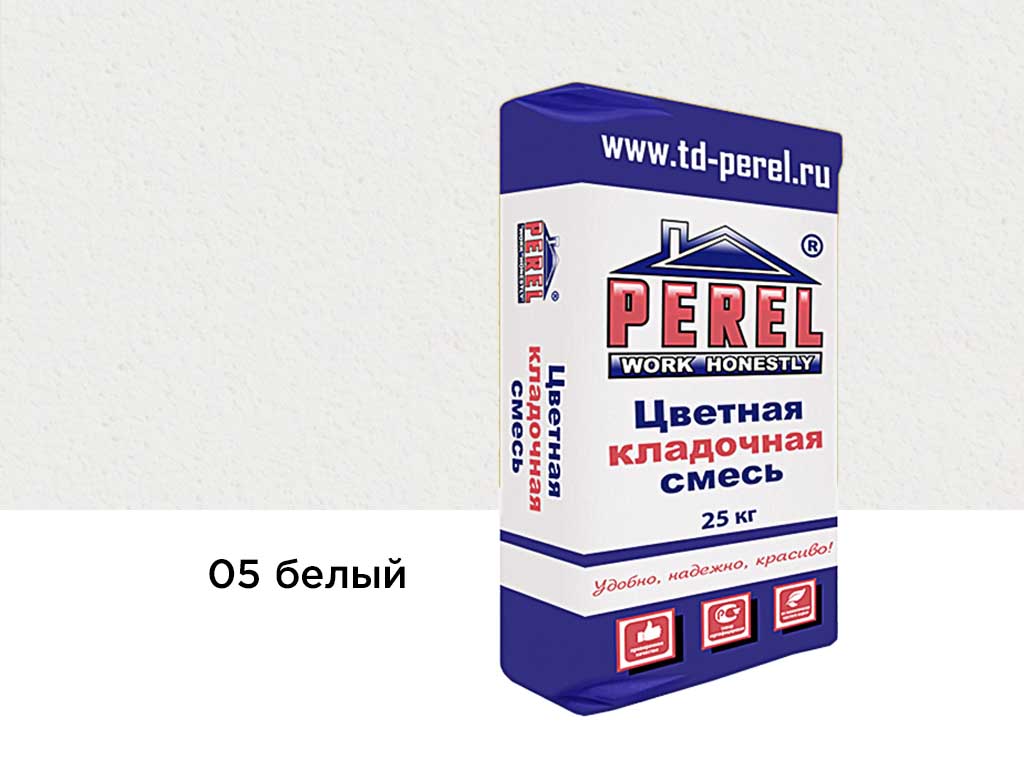 Фото Цветная кладочная смесь Perel SL 0005 белый, 25 кг
