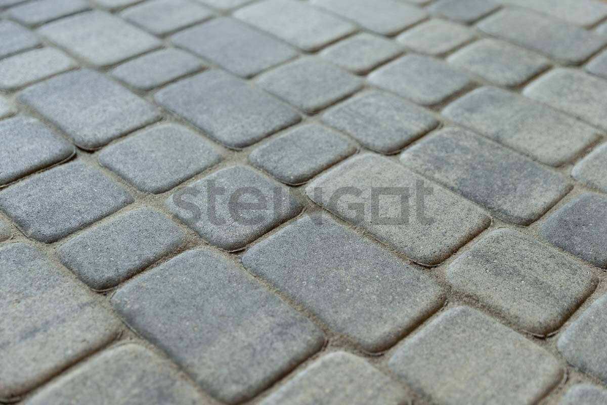 Фото Плитка тротуарная Steingot Колормикс, Классика, Серебристый камень (Stein Silver), комплект 3 шт, толщина 60 мм