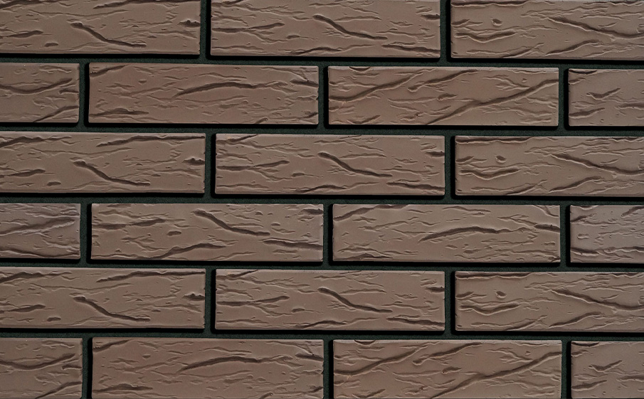 Фото Кирпич облицовочный Кротовский КЗ Классика Шоколад рустик 250*120*65 мм