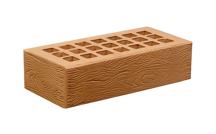 Фото Кирпич облицовочный Железногорский КЗ крафт дерево 250*120*65 мм