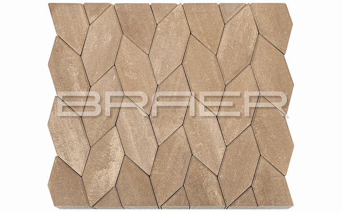 Фото Плитка тротуарная BRAER Карат Color Mix Миндаль, толщина 80 мм