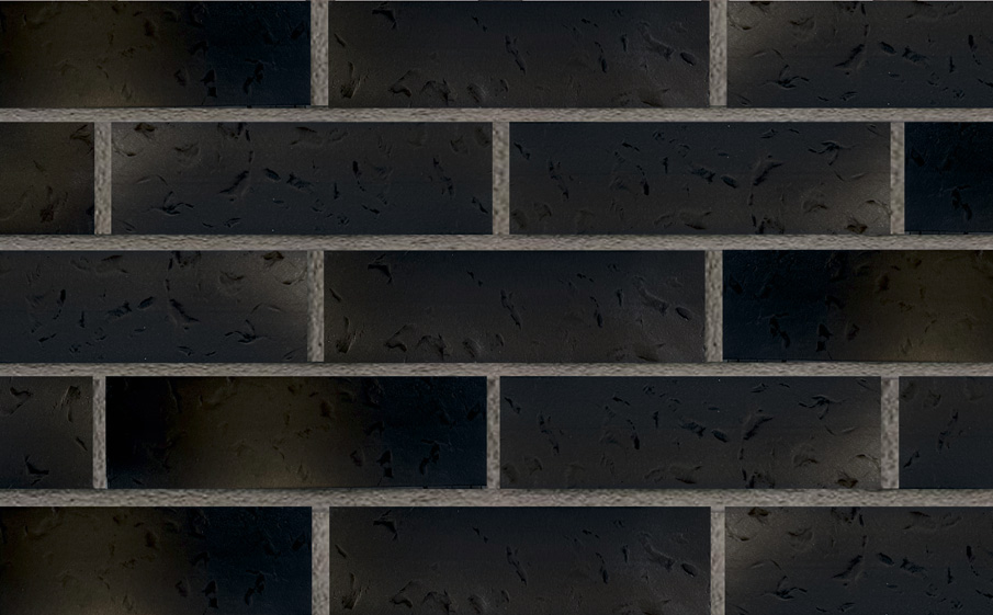 Фото Клинкерная плитка под кирпич Terramatic Moon Black AC, 240*71*14 мм