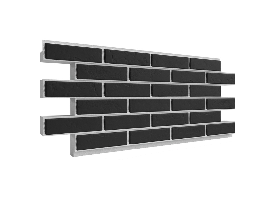 Фото Термопанель ППС с клинкерной плиткой толщиной 12 мм BestPoint Classic Graphite 1145*470*80 мм