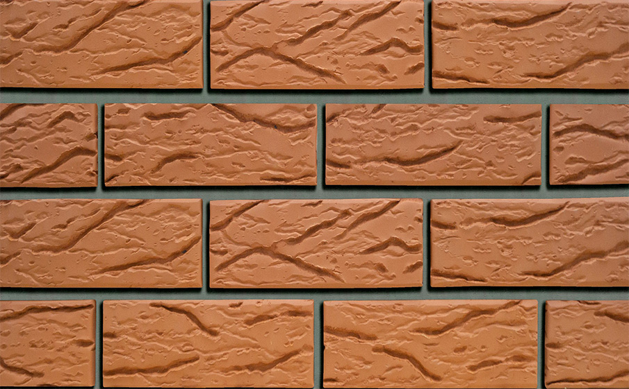 Фото Кирпич облицовочный Кротовский КЗ Классика красный рустик 250*120*88 мм