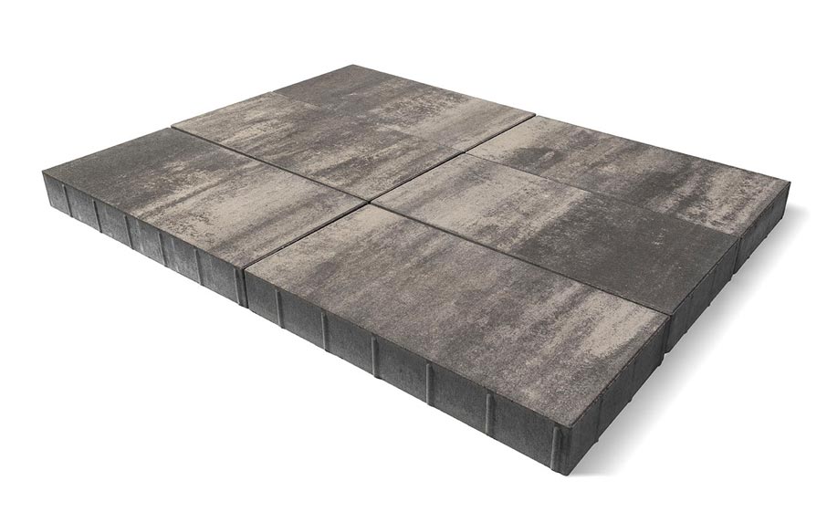 Фото Плитка тротуарная BRAER Сити Color Mix Туман, 300*300*80 мм