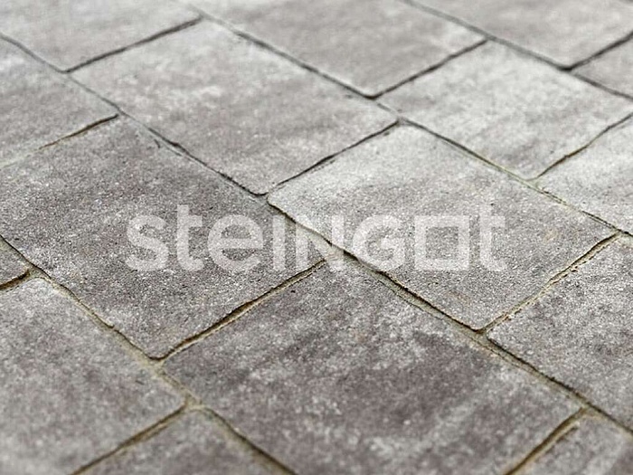 Фото Плитка тротуарная Steingot Колормикс, Старый город, Серебристый камень (Stein Silver), комплект 3 шт, толщина 60 мм