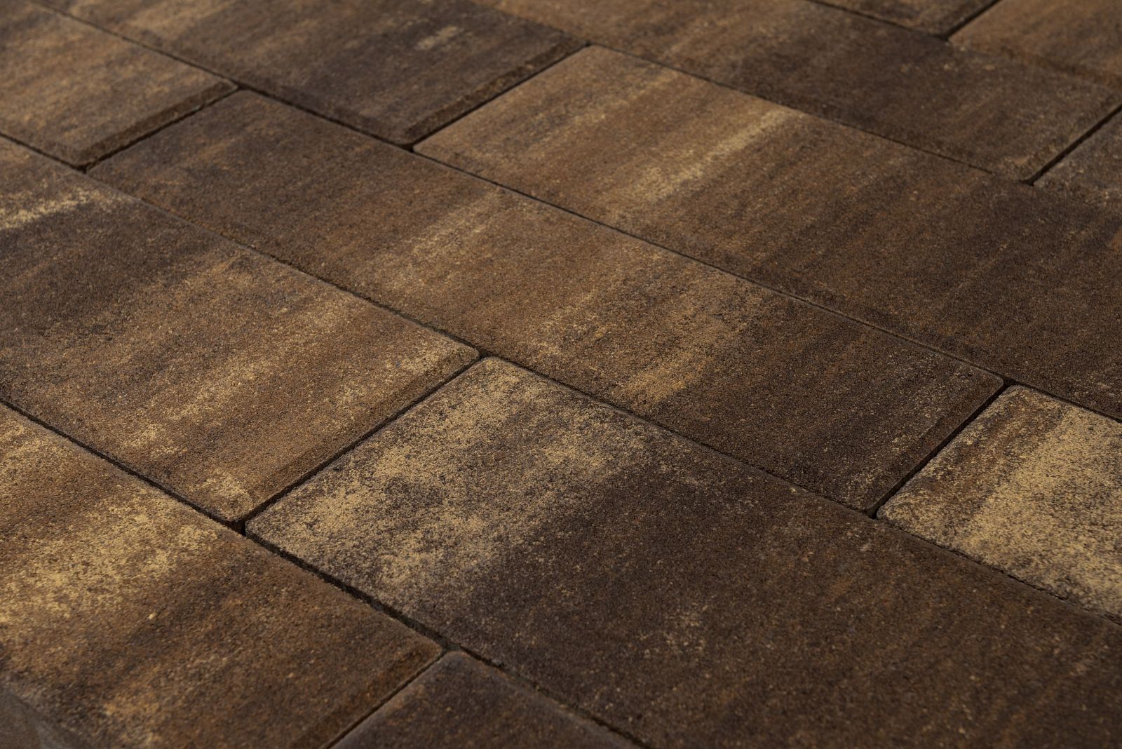 Фото Плитка тротуарная BRAER Домино Color Mix Каштан, 120/160*60 мм