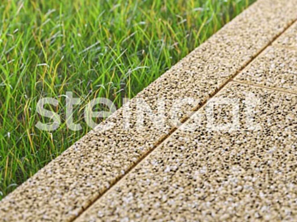 Фото Тротуарный бордюр садовый Steingot, Премиум, Песчаный гранит (Grano), 1000*200*80 мм
