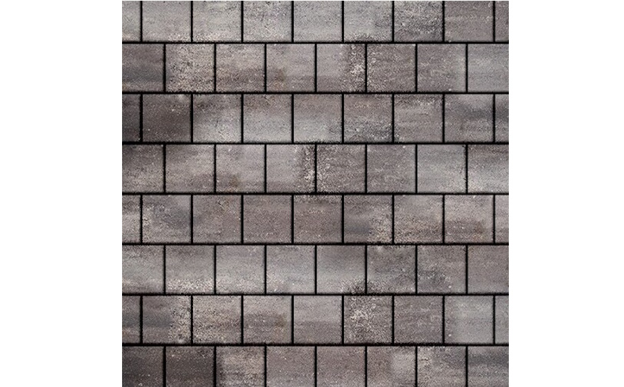 Фото Плитка тротуарная SteinRus Армор В.2.К.8, гладкая, ColorMix Умбра, 100*100*80 мм