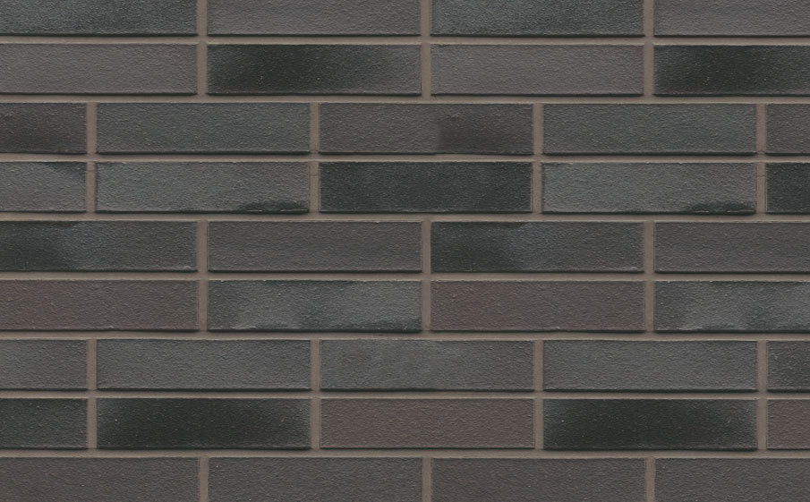 Фото Кирпич клинкерный Muhr 15 Schwarz-bunt Edelglanz гладкий, 290*90*71 мм