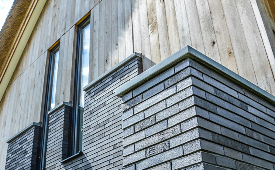 Фото Клинкерная плитка под кирпич Westerwaelder Klinker KLINKER BRICK WK815 Schwarz-bunt Edelglanz, 240*71*15 мм