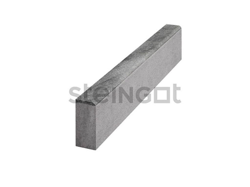 Фото Тротуарный бордюр садовый Steingot, Колормикс, Серебристый камень (Stein Silver), 1000*200*80 мм