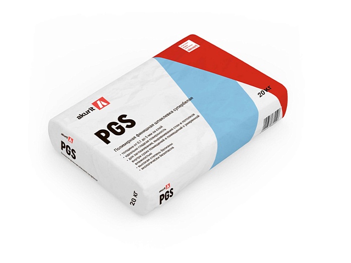 Фото Финишная шпаклевка akurit PGS, супербелый, 20 кг