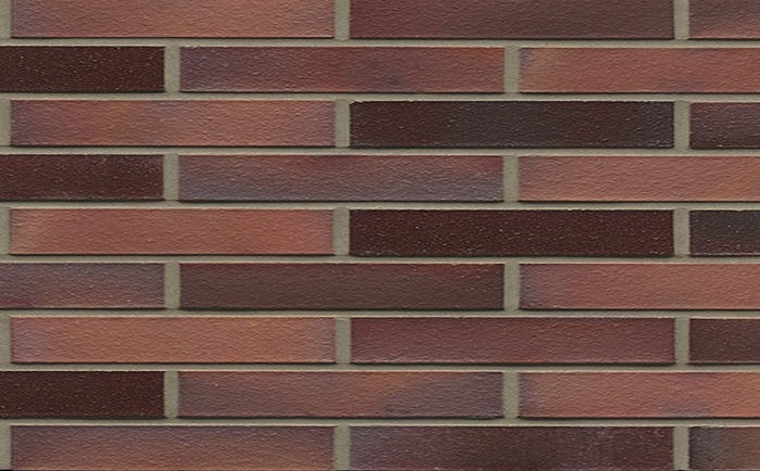 Фото Кирпич клинкерный Muhr 04 EG Rotbraun-bunt Edelglanz гладкий, 290*90*40 мм