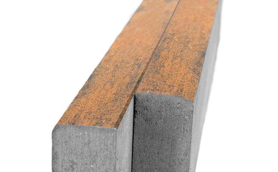 Фото Тротуарный бордюр BRAER БР 100.20.8 Color Mix Техас, 1000*80*200 мм