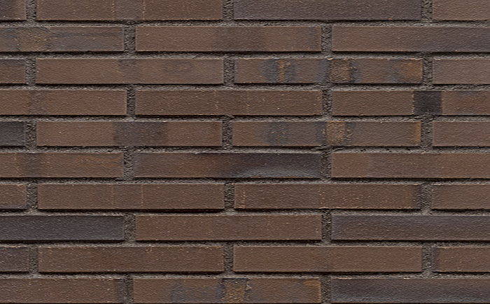 Фото Кирпич клинкерный Muhr 33AKS Schwarz-braun Kohle Spezial гладкий, 290*90*40 мм