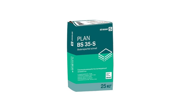 Фото Самовыравнивающийся наливной пол strasser PLAN BS 35-S, 25 кг