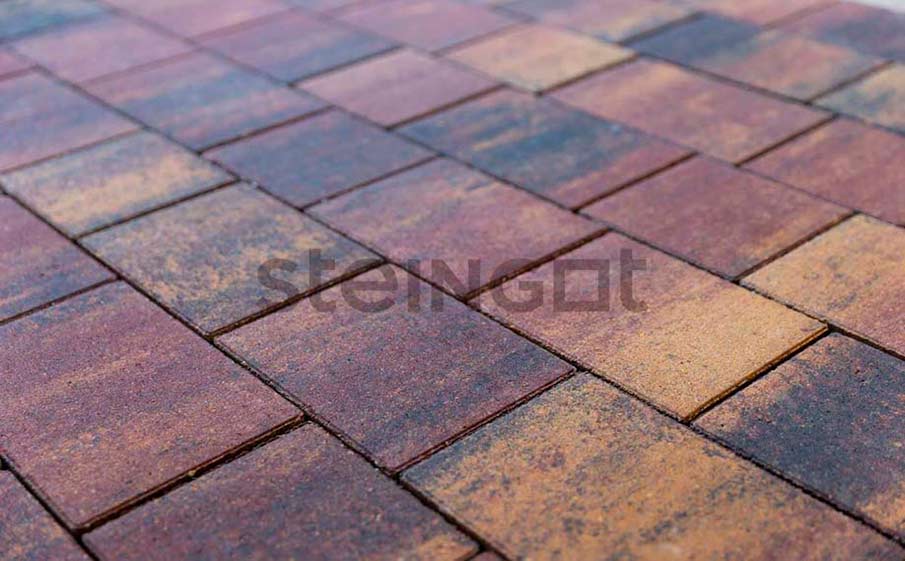 Фото Плитка тротуарная Steingot Колормикс, Новый город, Агатовый камень (Blend), комплект 3 шт, толщина 40 мм