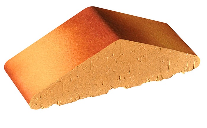 Фото Клинкерный заборный элемент полнотелый King Klinker 11 Desert rose tone, 180/120*65*58 мм