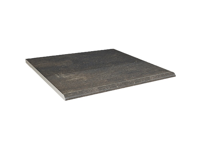 Фото Клинкерная ступень с насечками Paradyz Scandiano, Brown, 300*300*8,5 мм