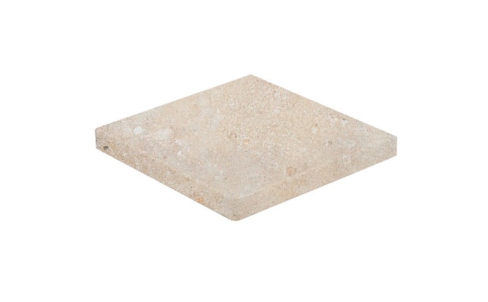 Фото Клинкерная ступень прямоугольная угловая Loftstufe Stroeher Gravel Blend 960 beige, 340х340х35х11 мм