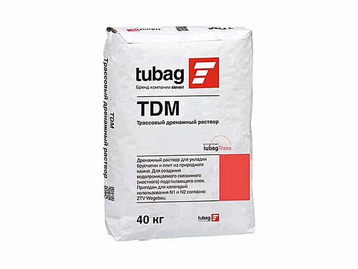 Фото Трассовый дренажный раствор tubag TDM 40 кг